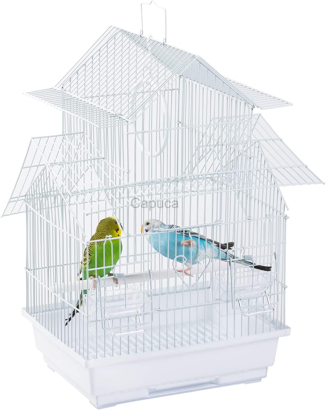 Small Bird Travel Cage - Lightweight Small Birds Starter Kit with Birdcages and Accessories Great for Parakeets Lovebirds Parrotlets Finches Canaries