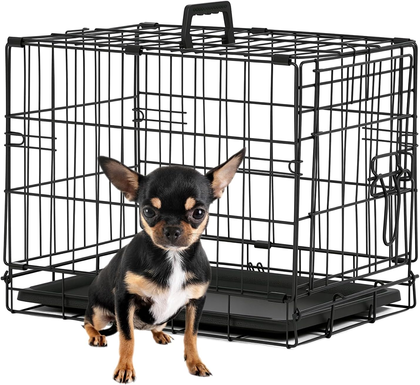 Best Pet 48 Inch Dog Crates for Large Dogs Folding Metal Wire Crates Dog Kennels Outdoor and Indoor Pet Dog Cage Crate with Double-Door,Divider Panel, Removable Tray