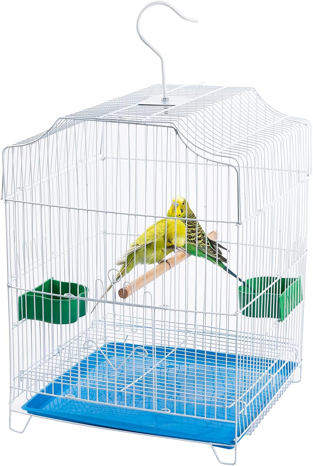 Small Bird Travel Cage - Lightweight Small Birds Starter Kit with Birdcages and Accessories Great for Parakeets Lovebirds Parrotlets Finches Canaries