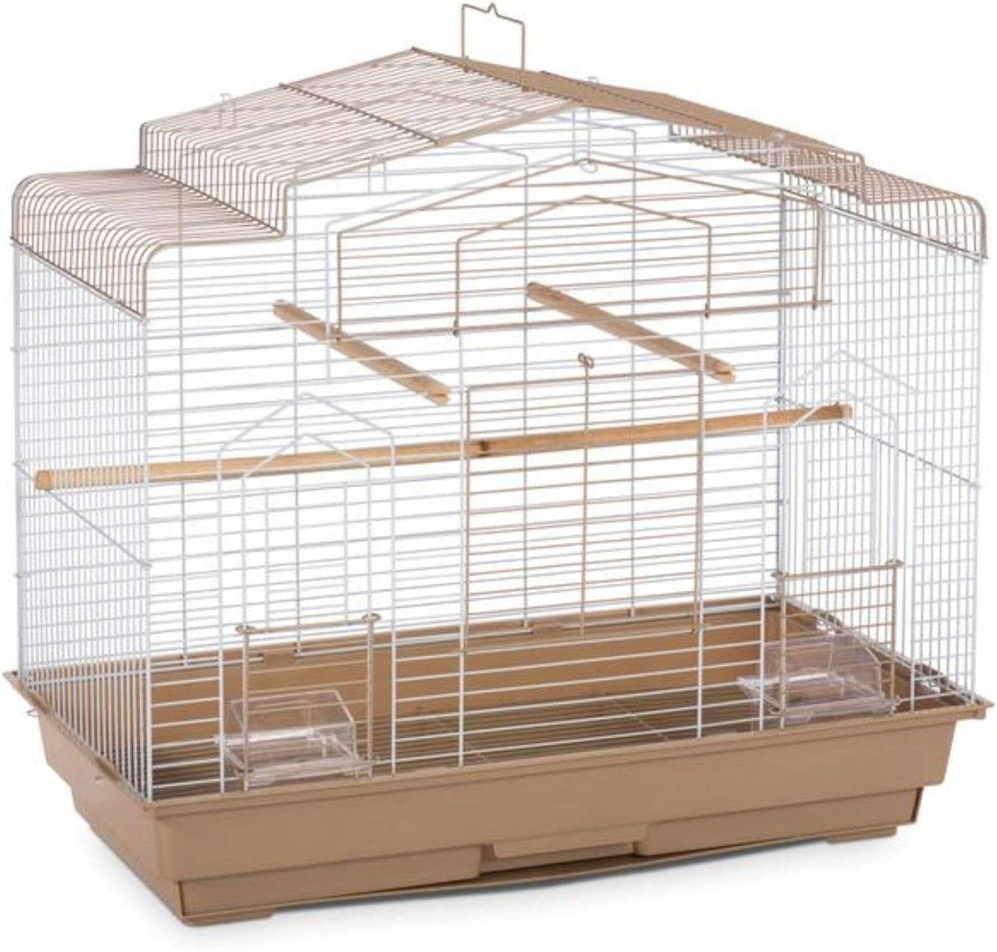Prevue Pet Products SP50051 Barn Style Bird Cage, Brown/White