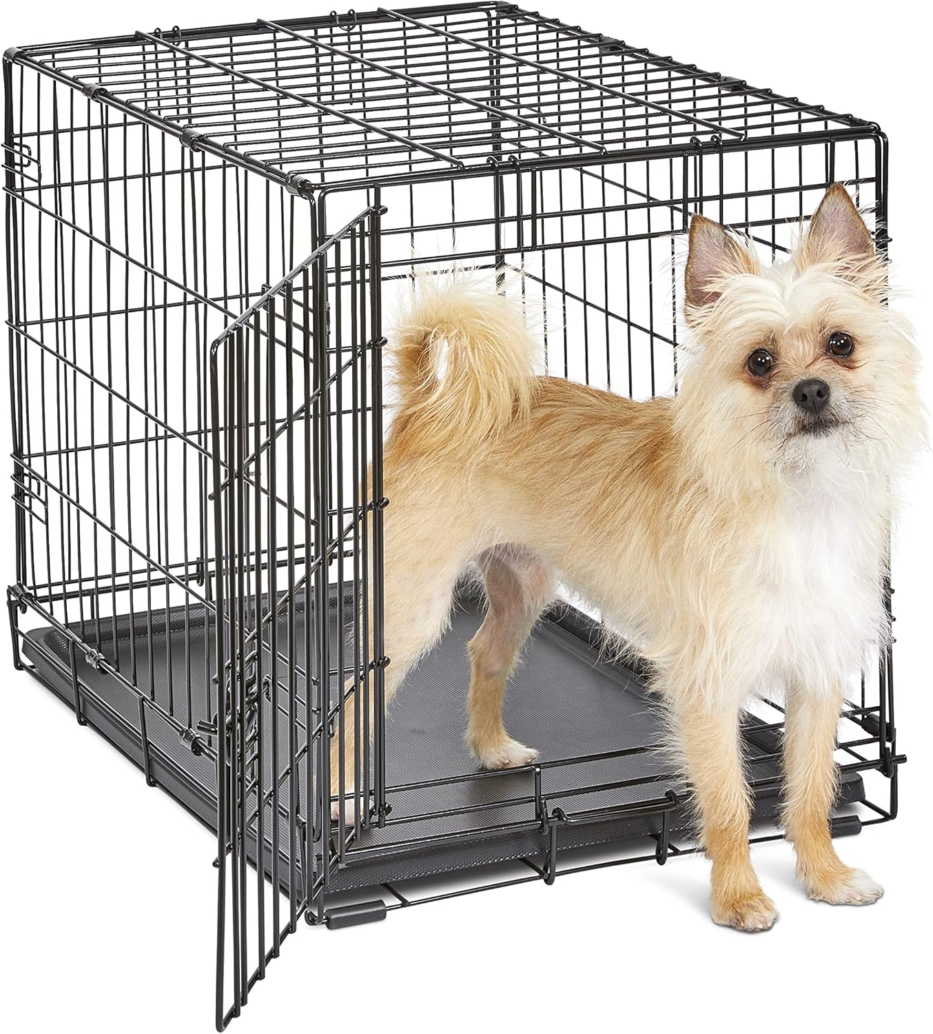 New World Newly Enhanced Single New World Dog Crate, Includes Leak-Proof Pan, Floor Protecting Feet, & New Patented Features, 36 Inch