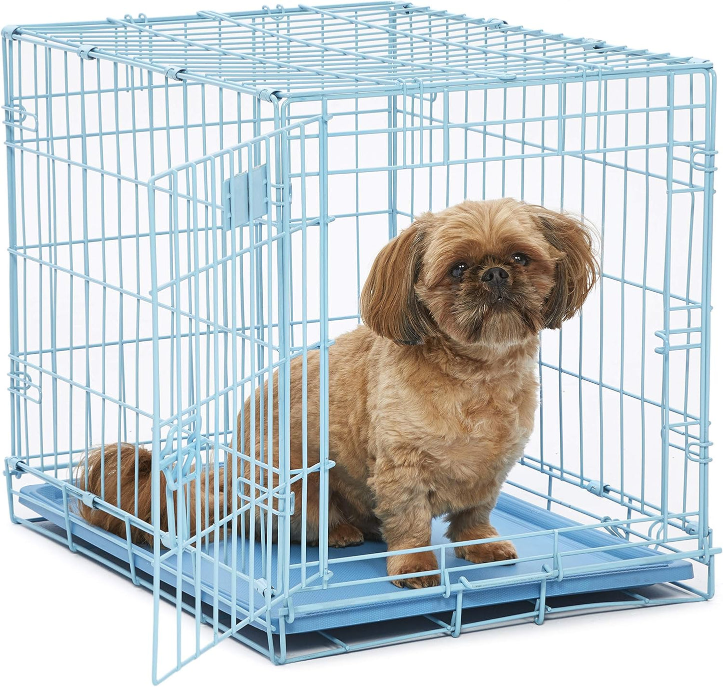 MidWest Homes for Pets Newly Enhanced Single & Double Door iCrate Dog Crate, Includes Leak-Proof Pan, Floor Protecting Feet, Divider Panel & New Patented Features